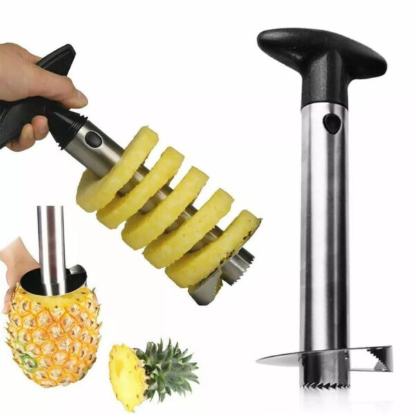 Rebanadora de piña cortadora de acero inoxidable cocina cortadora de frutas removedor 1 pieza - Imagen 3