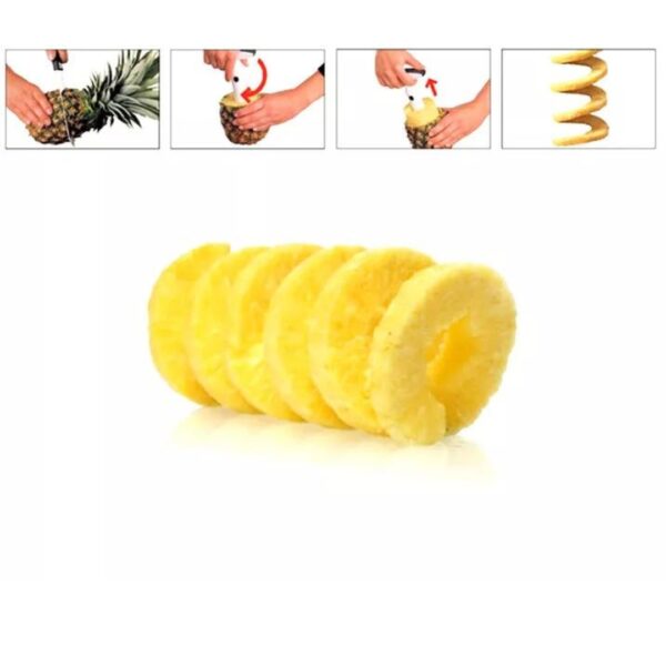 Rebanadora de piña cortadora de acero inoxidable cocina cortadora de frutas removedor 1 pieza - Imagen 4