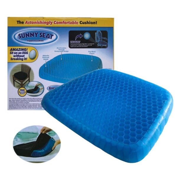 Asiento Cojín Cómodo de Gel con Funda